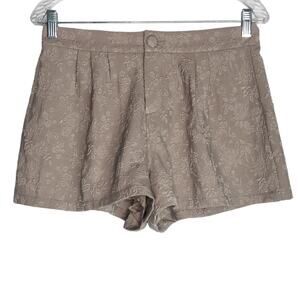 Free People Jacquard  Floral High Rise Shorts, Size 4